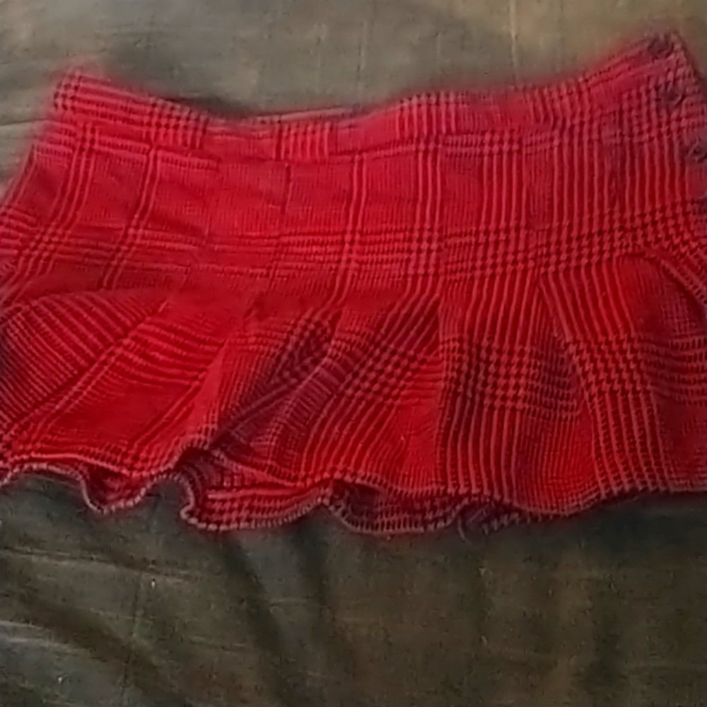 Red miniskirt